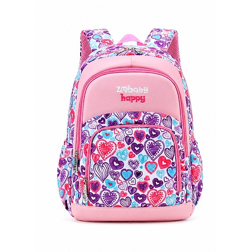 Zaino per bambini e bambine per il ritorno a scuola, in poliestere impermeabile, disponibile in taglie grandi e piccole, multicolore, con scomparti multipli e grande capacità, ideale per la scuola, i
