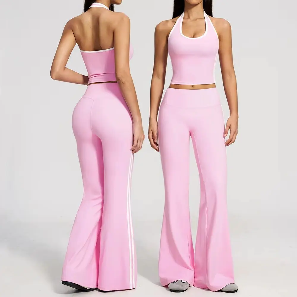 Vêtements de fitness pour femmes, ensemble de yoga 2 pièces, tenues d'entraînement, vêtements de sport, ensemble de yoga, vêtements de sport, survêtement, leggings, ensembles, soutien-gorge de sport