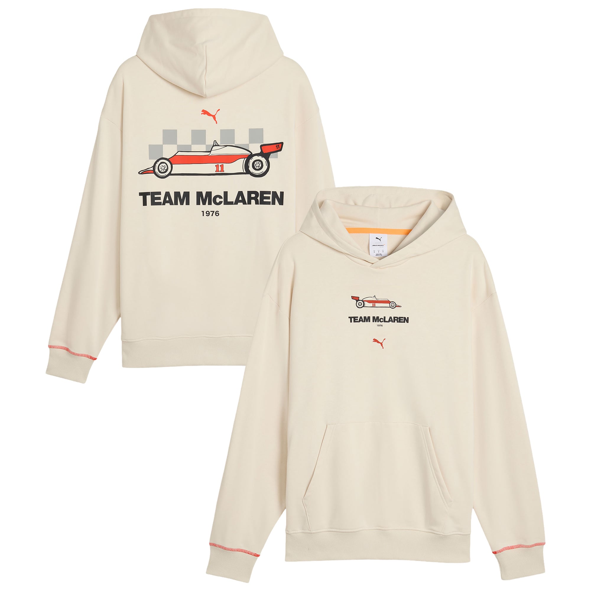 Sweat à capuche McLaren Graphic - Beige - Unisexe - unisexe Taille: XL