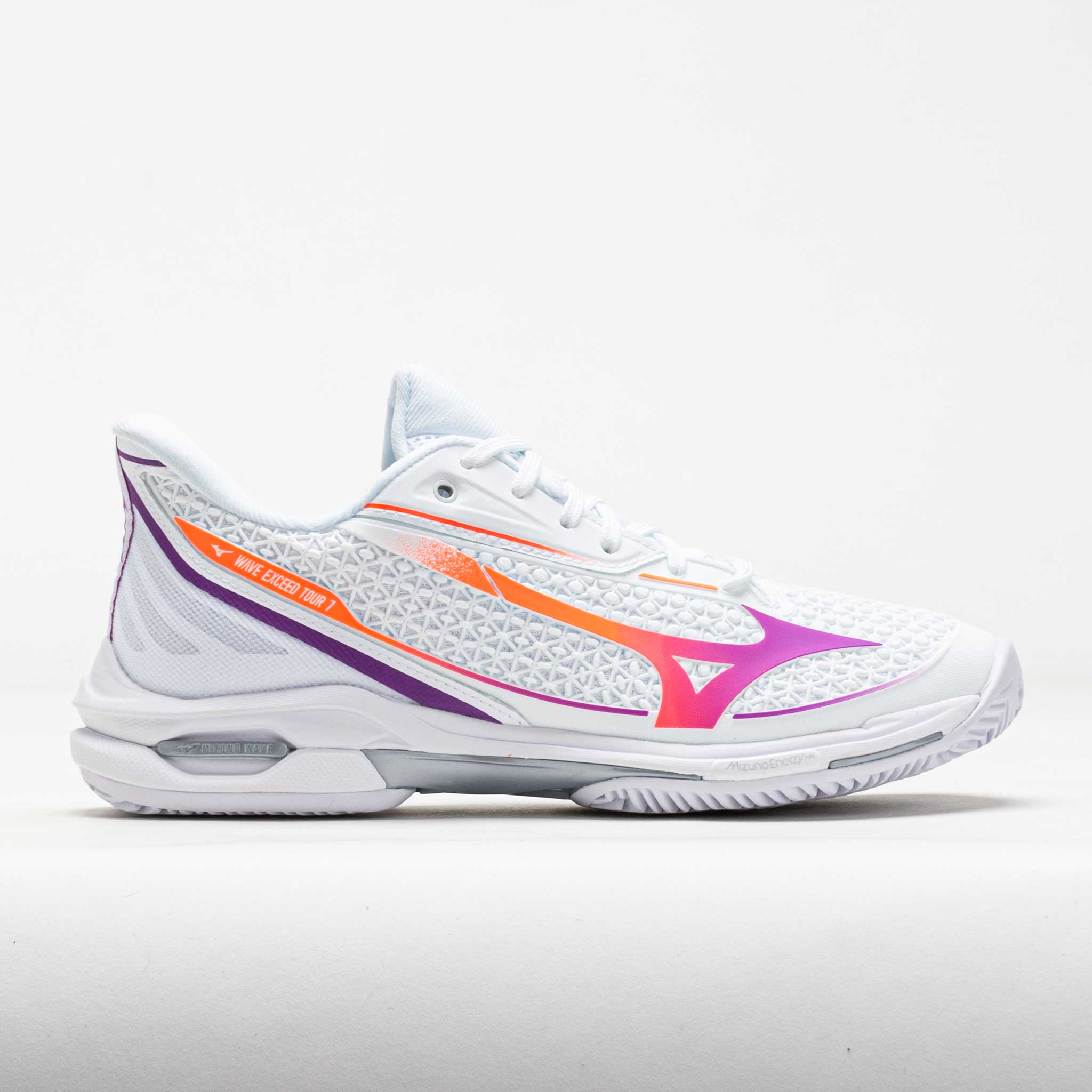 Mizuno Wave Exceed Tour 7 CC Clay Women's Tennis Shoes White/Dahlia