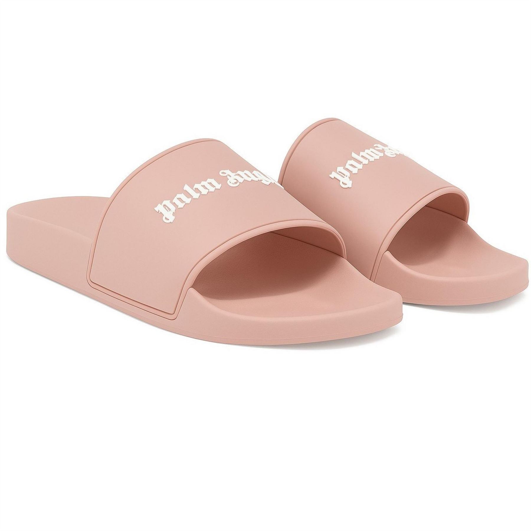 Palm Angels Womens Essential Logo Pool Sliders in Pink White - Size UK 4 | Palm Angels Sale | Discount Designer Brands