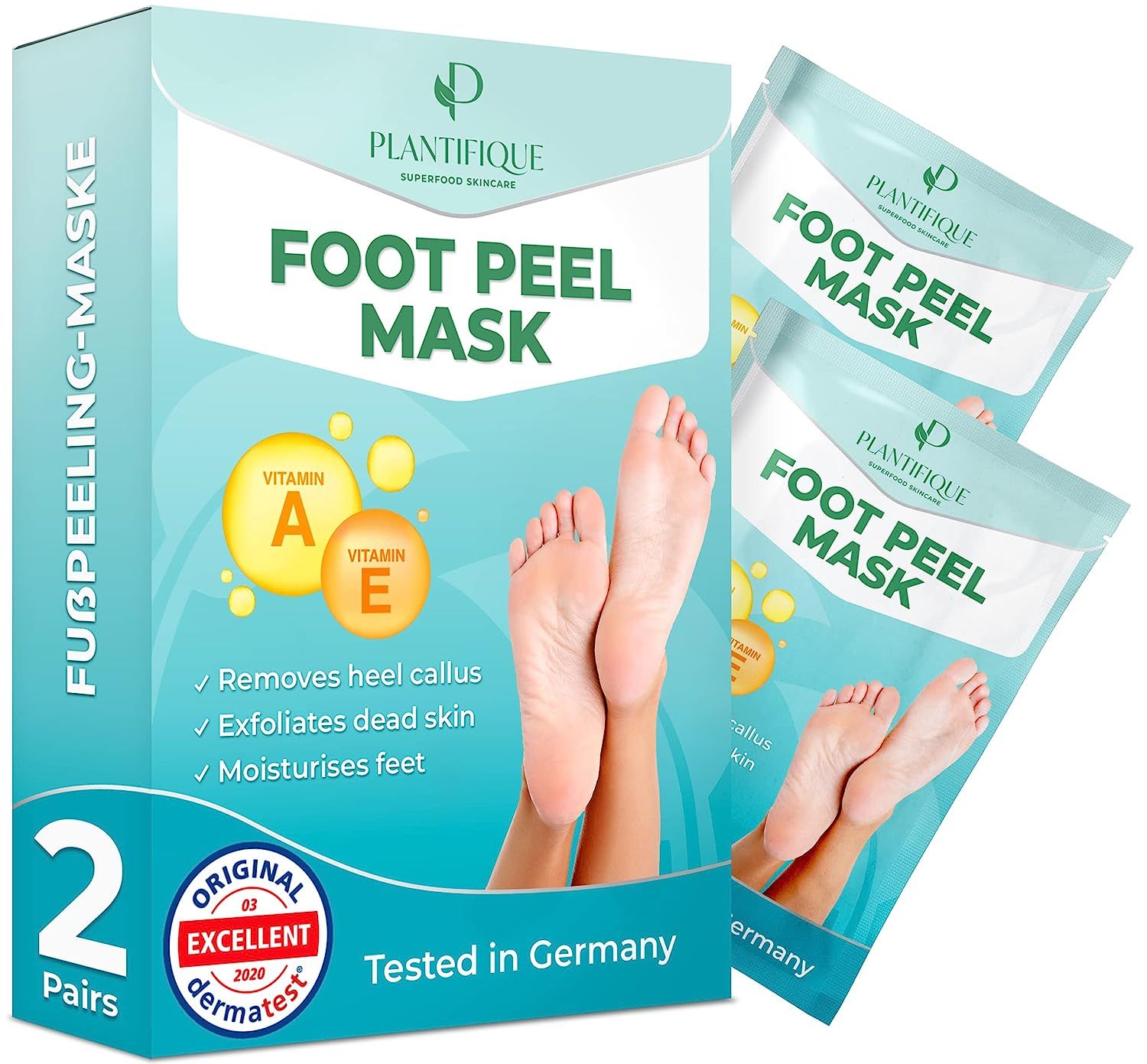 Maschera per i piedi - calli Calze vitaminiche la rimozione dei 2 St