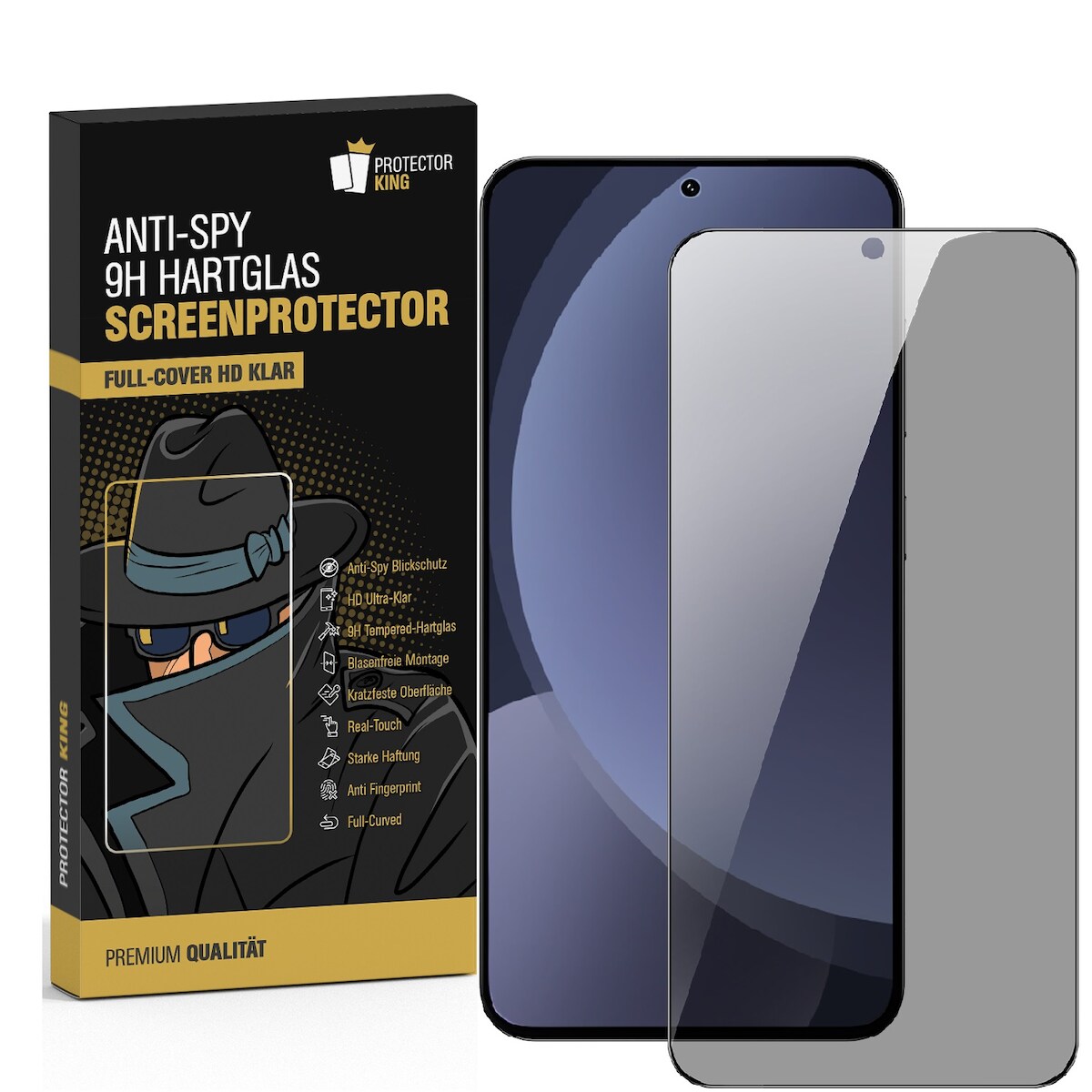 4x Blickschutz 9H Panzerglas für Samsung Galaxy S21 Full-Screen-Protector Anti-Spy Privacy Sichtschutz Tempered Hartglas Schutzglas Displayschutz