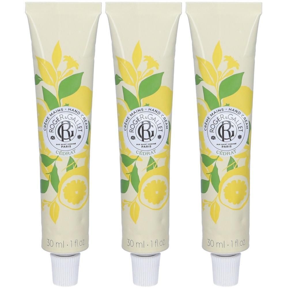ROGER&GALLET Crema Mani di Benessere Cédrat 3x30 ml
