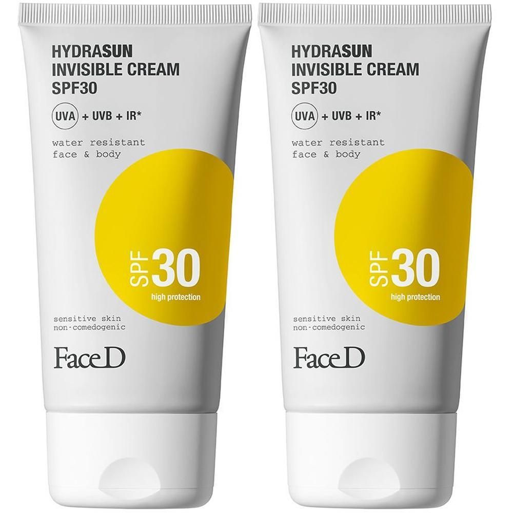 FaceD Hydrasun Invisible Cream SPF30 2x150 ml