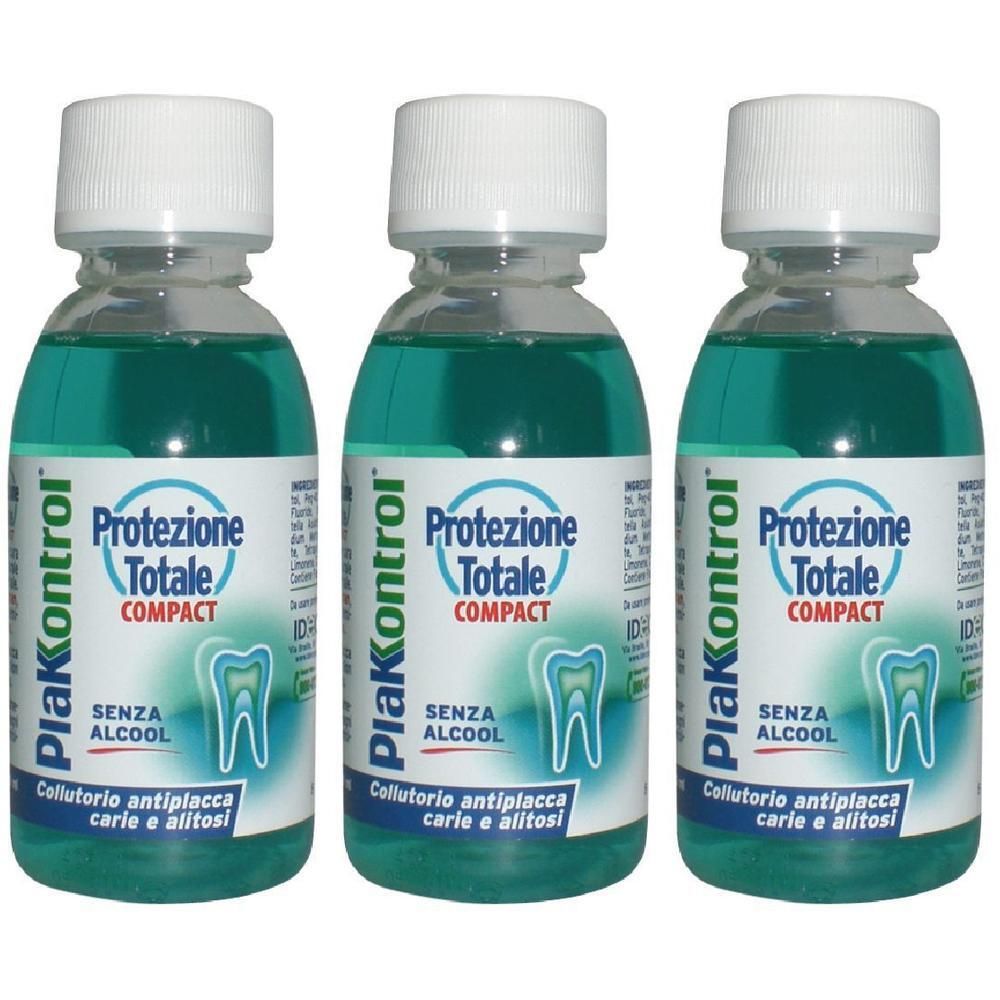 Plakkontrol Protezione Totale Compact Collutorio 3x99 ml