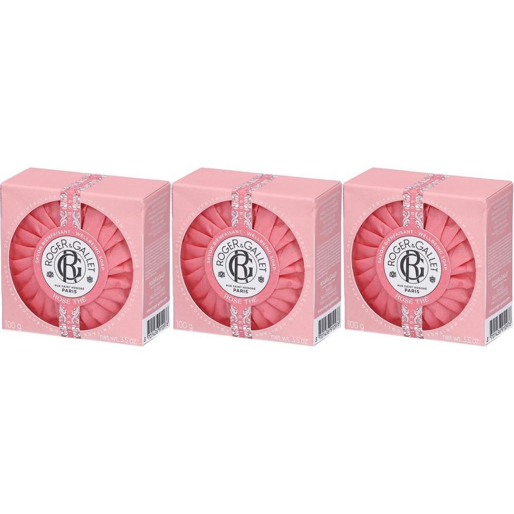 ROGER&GALLET Heritage Rose The Saponetta 3x100 g