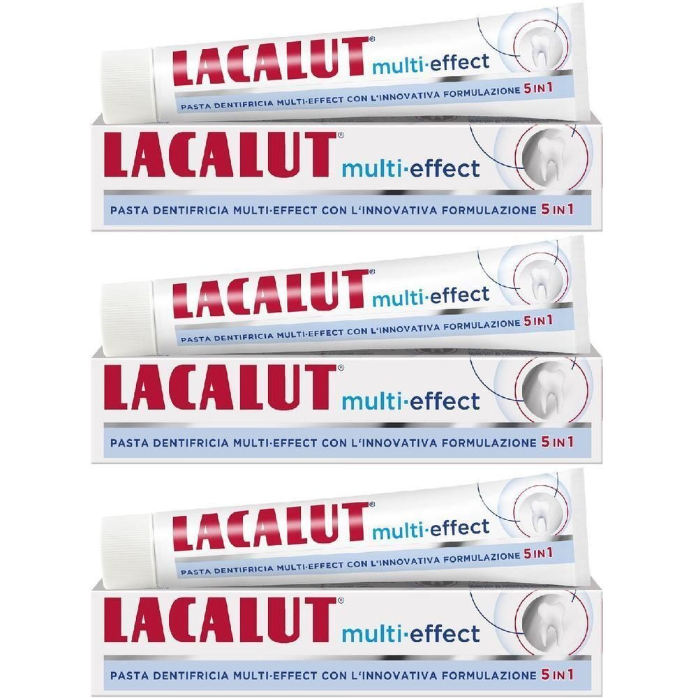 Lacalut® Multi-Effect Pasta Dentifricia 3x75 ml Crema