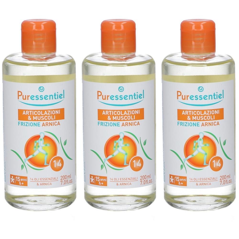 Puressentiel Frizione Articolazioni & Muscoli Arnica 3x200 ml