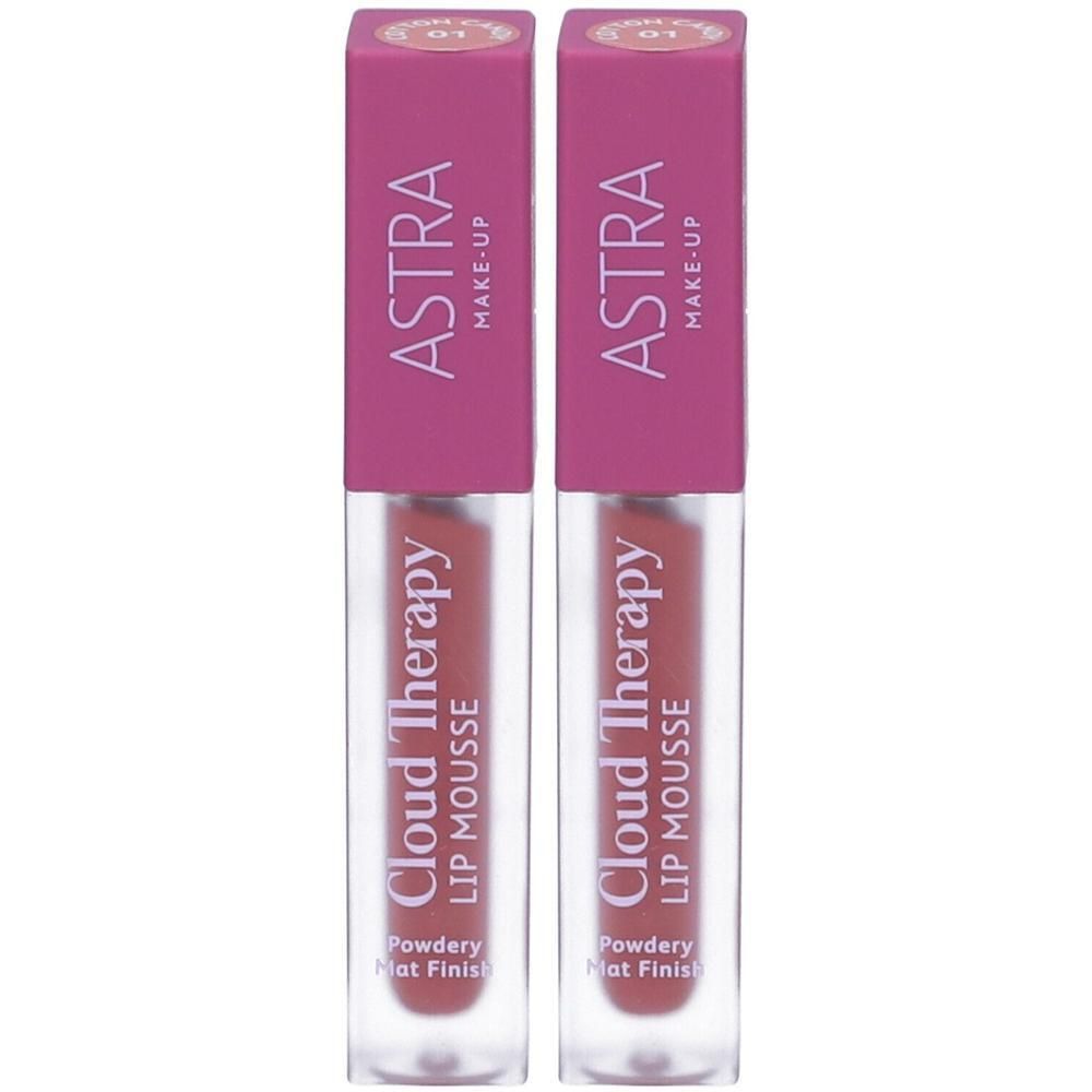 ASTRA Make-Up Mousse Labbra Cloud Therapy Tonalità 01 Cotton Candy 2x1