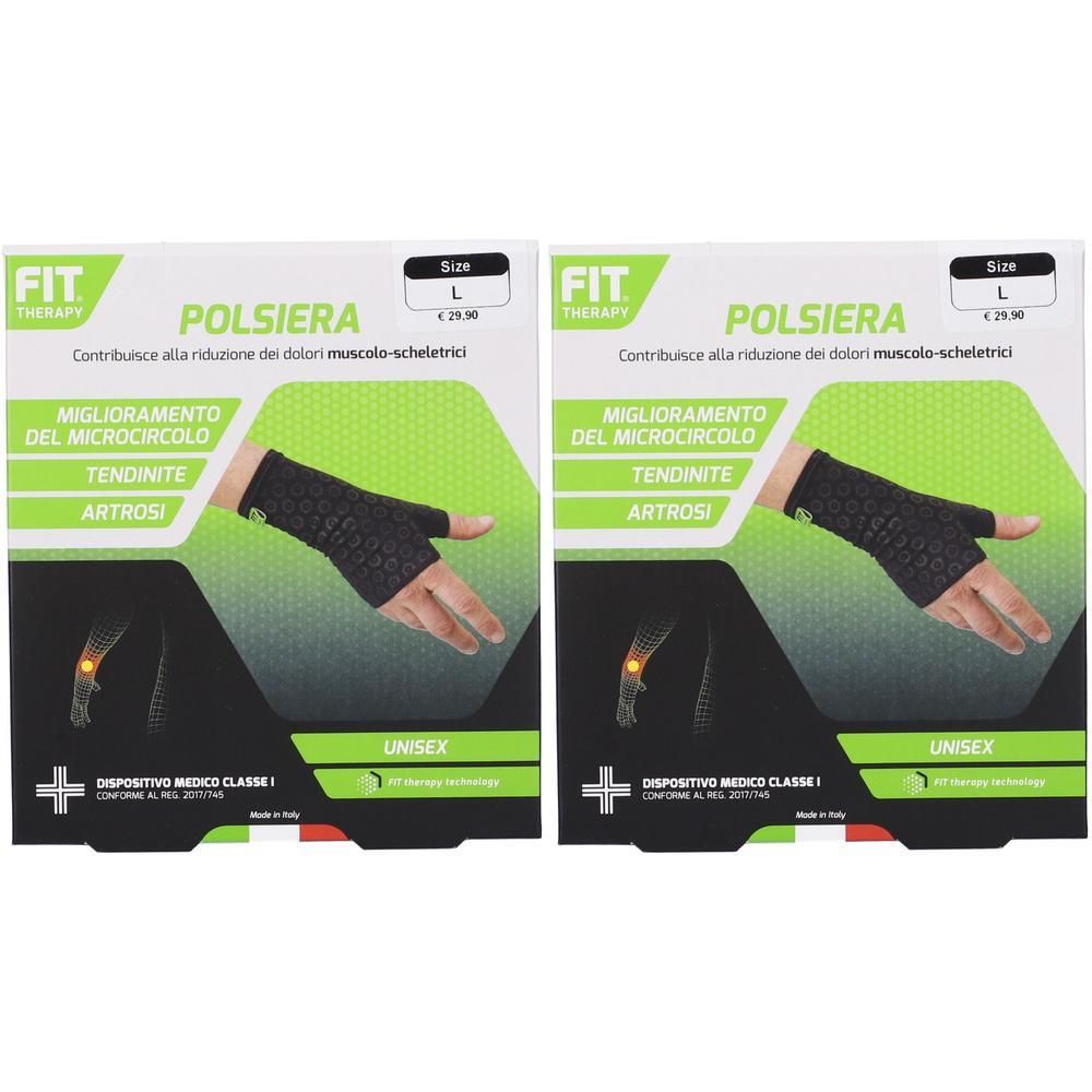 Fit Therapy Polsiera Colore Nero Taglia L 2x1 St