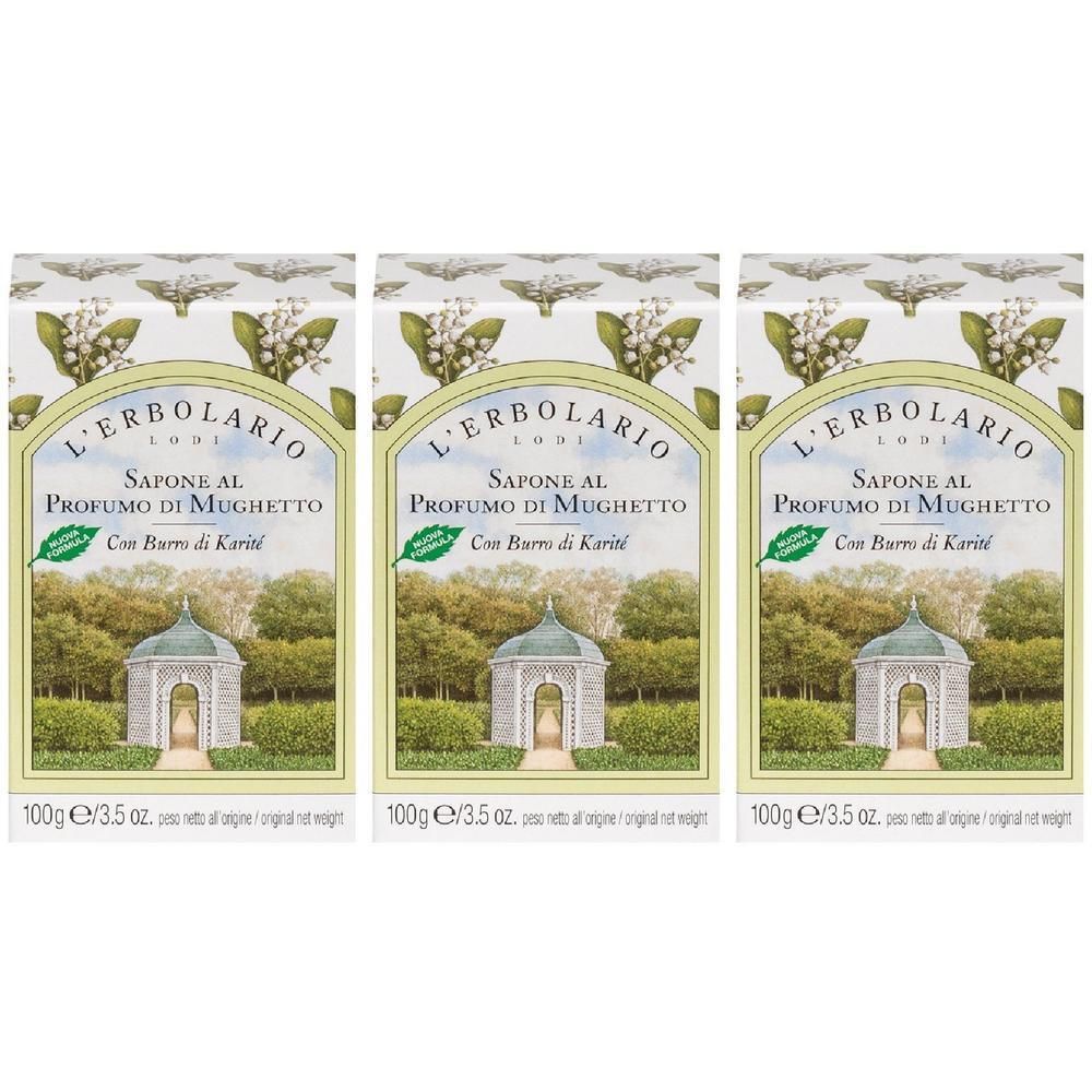 L`Erbolario Sapone Mughetto 3x100 g