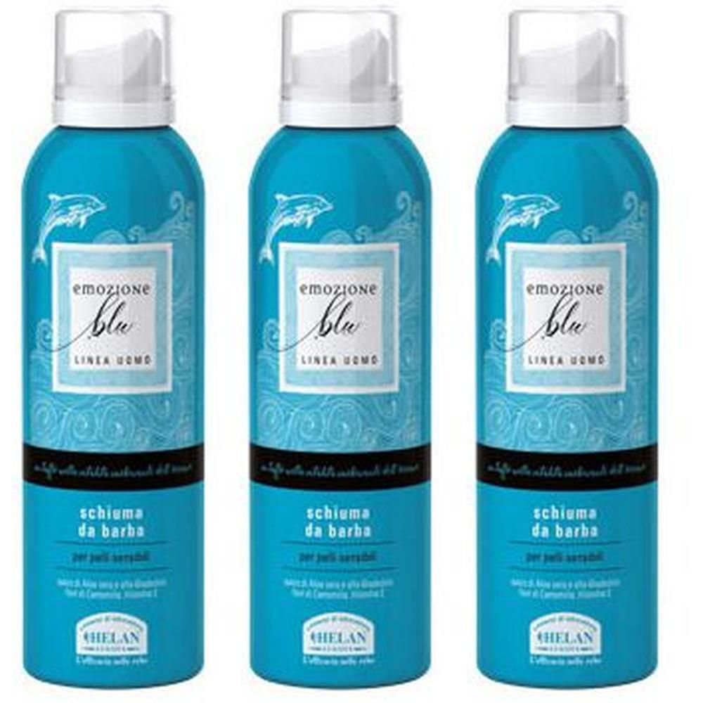 Helan EMOZIONE BLU Schiuma da barba 3x200 ml