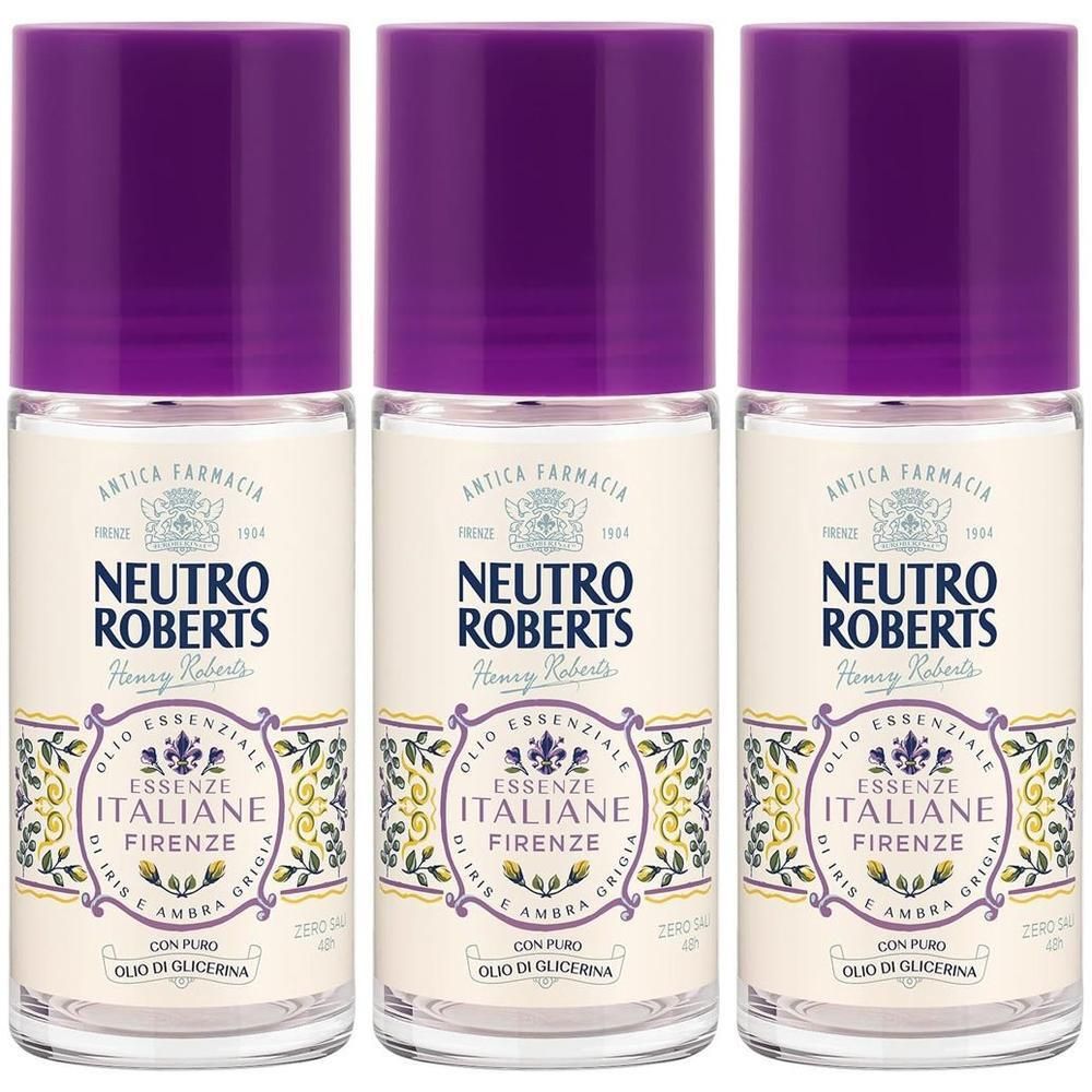 Neutro Roberts Deodorante Roll-On Firenze 3x50 ml