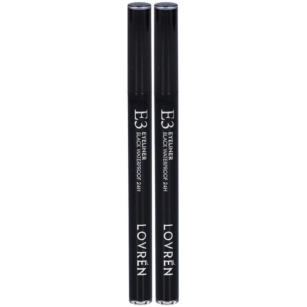 Lovren E3 Eyeliner Nero Waterproof 24 H 2x0,5 ml