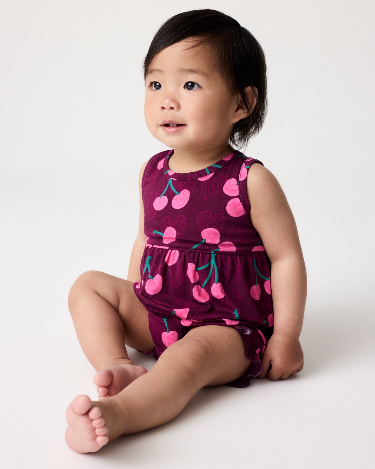 Cherry Charm Bamboo Baby Bubble Romper - 2T
