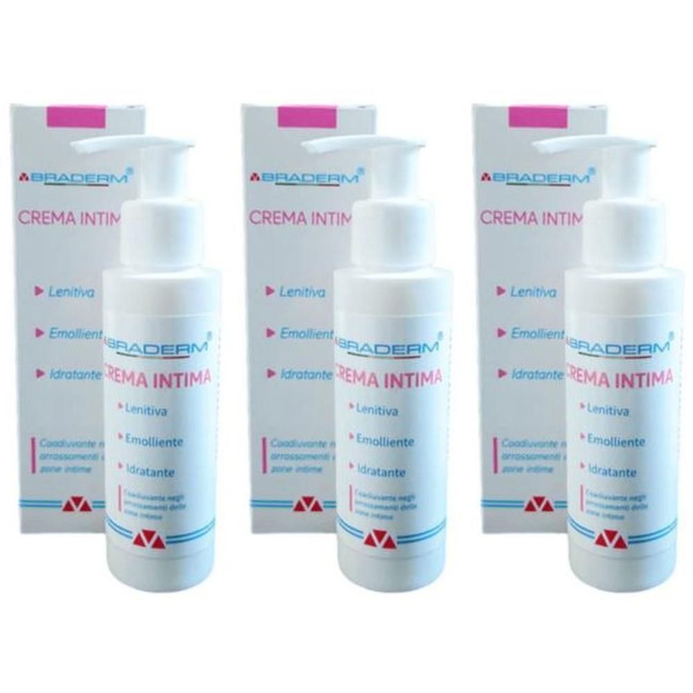 Crema Intima 100 Ml Braderm 3x100 ml vaginale