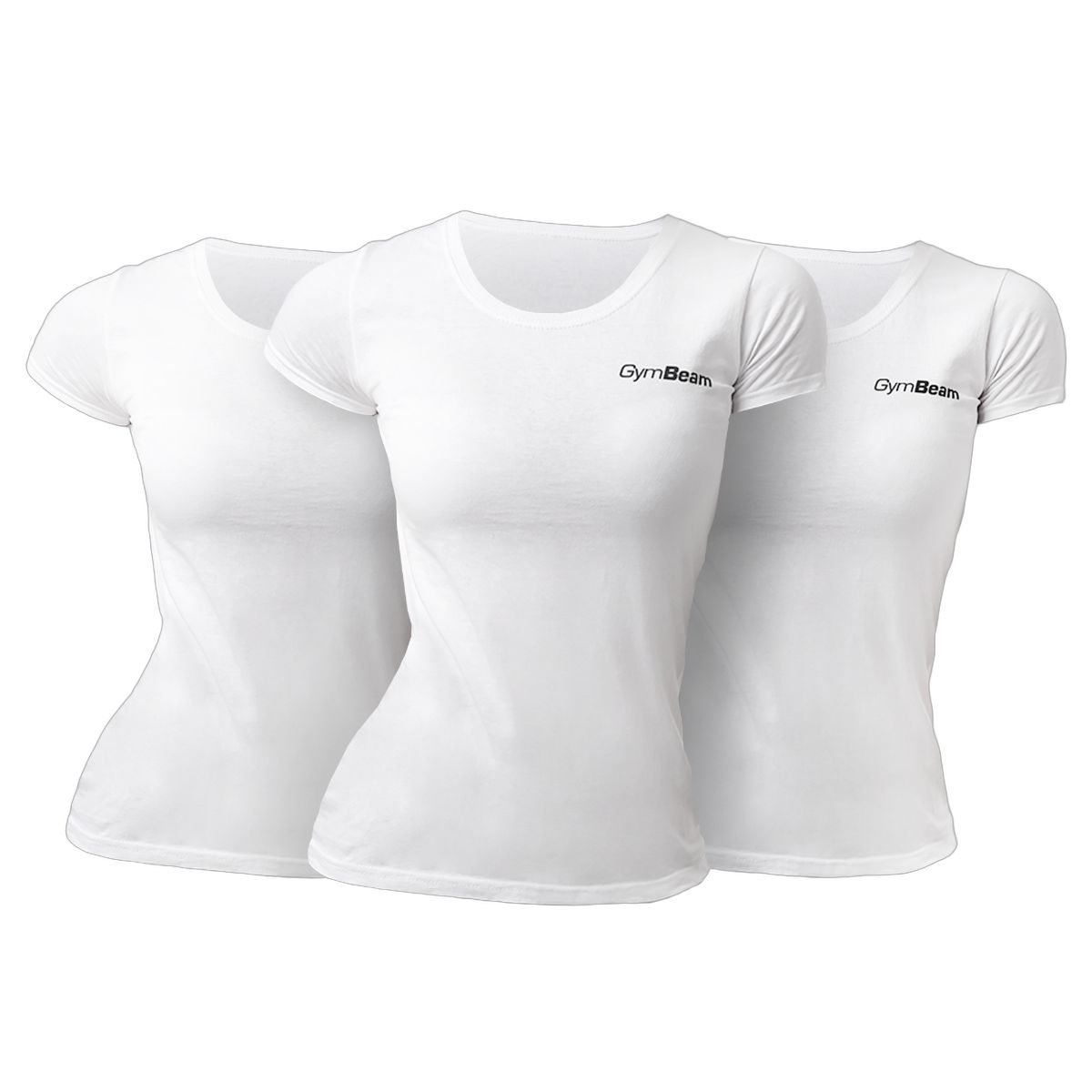 T-shirt donna Basic 3Pack a manica corta regular White 1 St