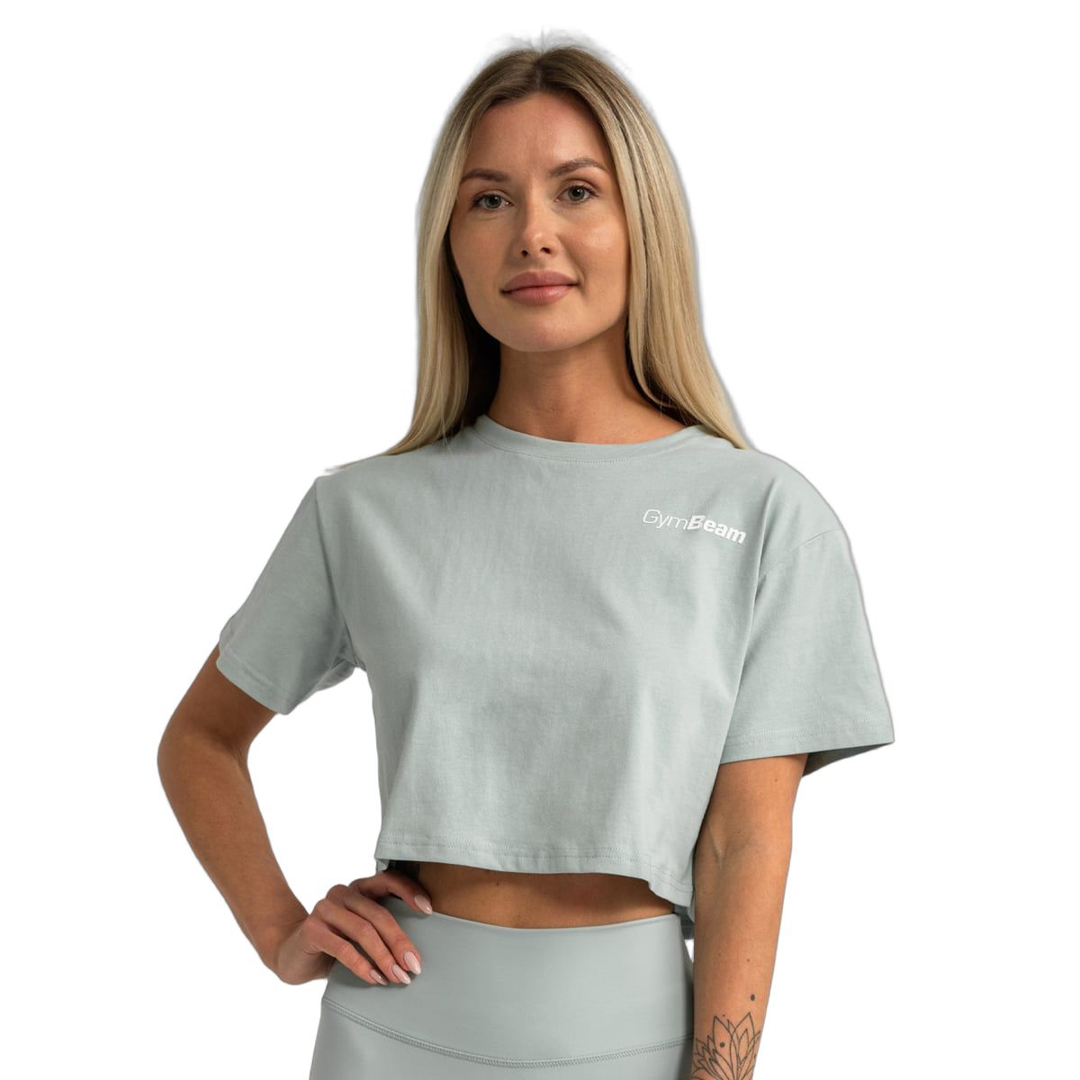 Crop top donna Limitless cropped cotone Eucalypt 1 St