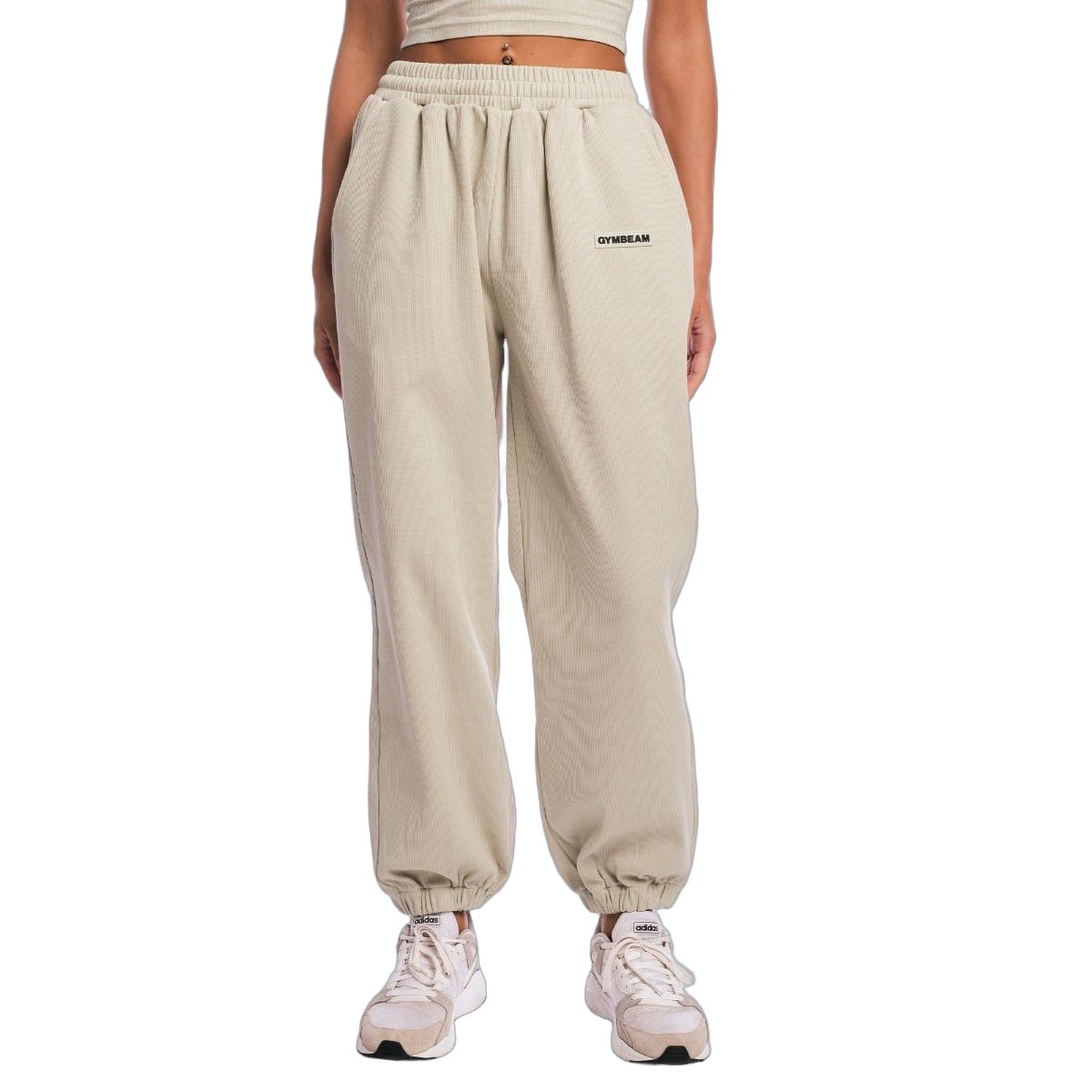 Joggers donna Aura oversize a vita alta Grey 1 St