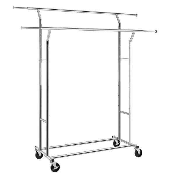 Songmics Rollgarderobe silber 169/55/172 cm, 169x172x55 cm