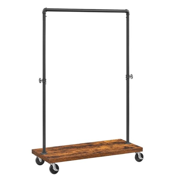 VASAGLE Rollgarderobe braun / schwarz 104,5/40/162 cm, 104.5x162x40 cm