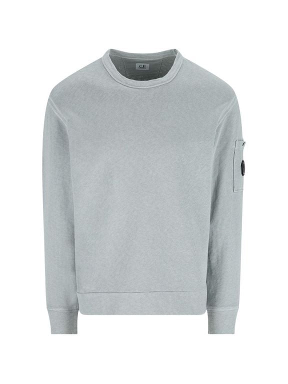 Crew-Neck Sweatshirt - Gray - C P Company Sweats