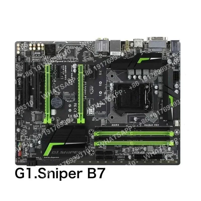 Carte mère de bureau G1.Sniper B7, 64 go, LGA 1151, DDR4, ATX, fonctionne, livraison gratuite