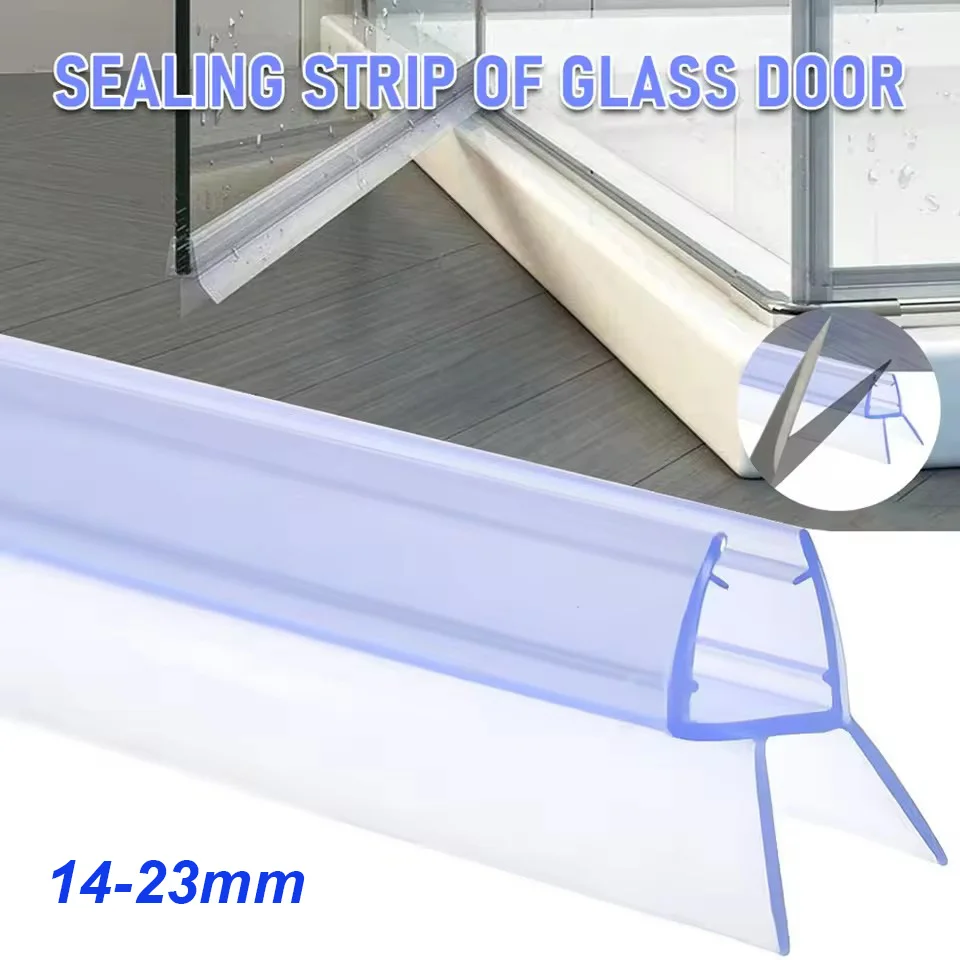 1/2/4 Stücke Schwarz Transparent Duschtür Dichtung Bad Dusche Streifen Dichtung Oder Bildschirme Türen 4-6mm Glas Dichtungen Lücken Heimwerker
