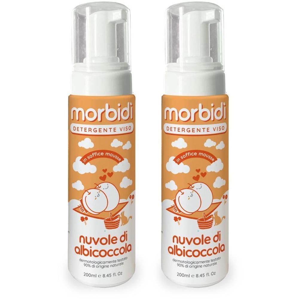 Morbidì Detergente Viso Nuvole Di Albicoccola 2x200 ml