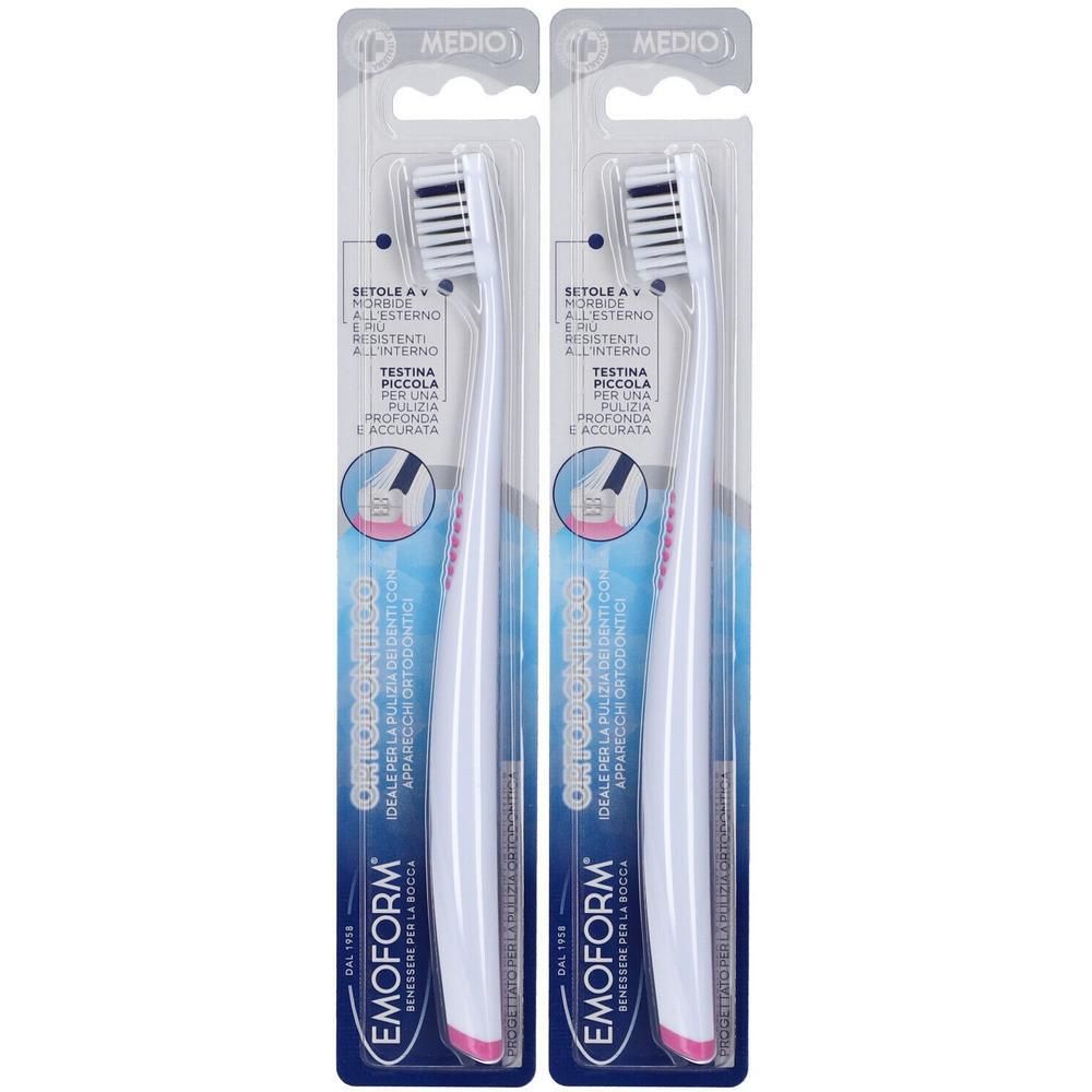 Emoform Spazzolino Ortodontico 2x1 pz da denti