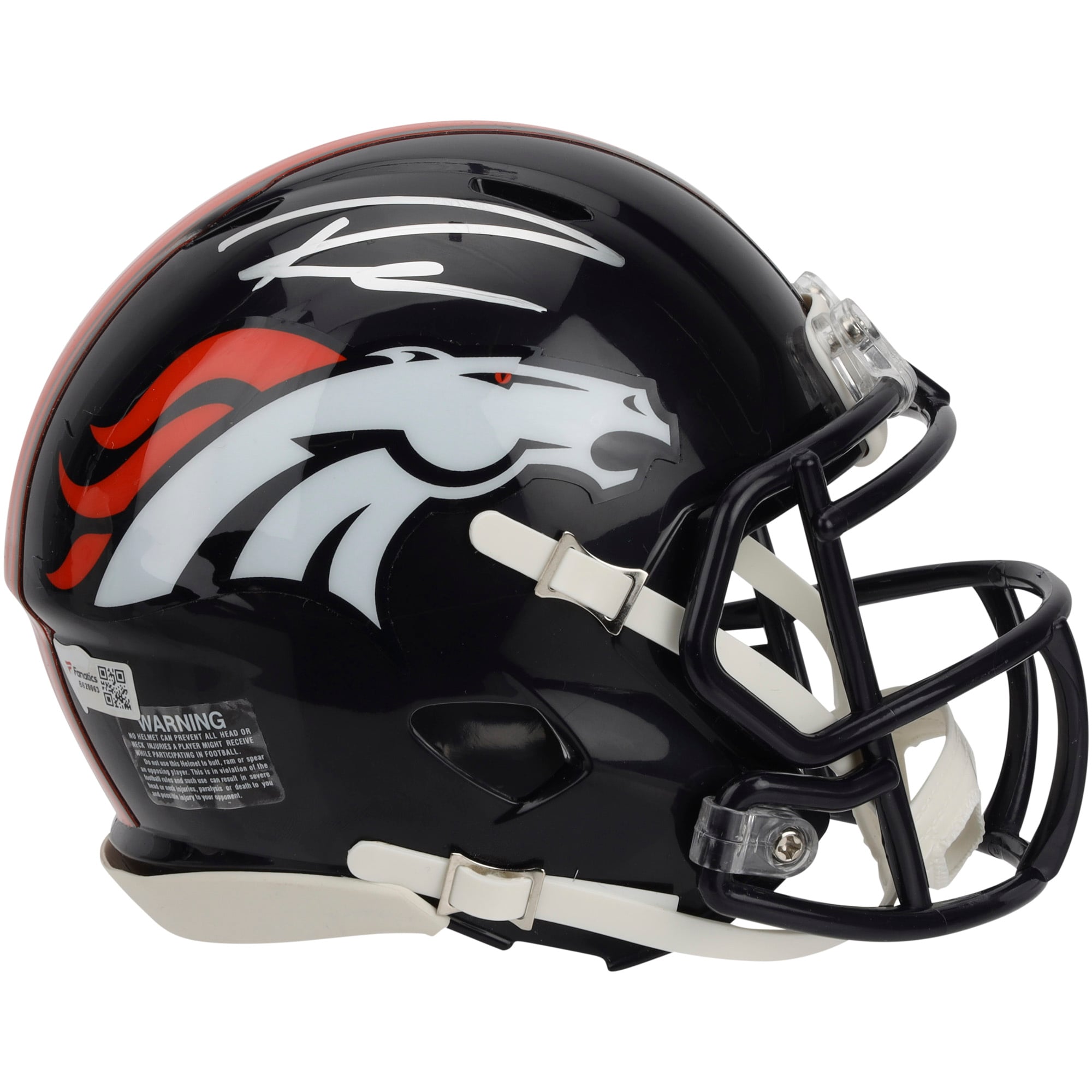 Denver Broncos Wilson Broncos Signierter Riddell Speed Mini-Helm