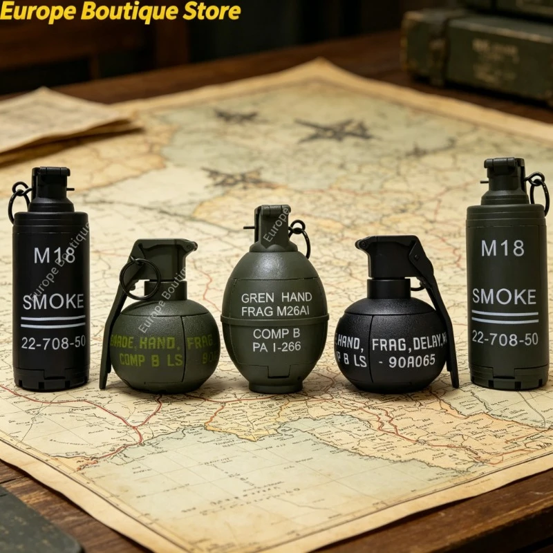 10 Styles de Modèles de Grenades Fumigènes M67, Jouets à Effet d