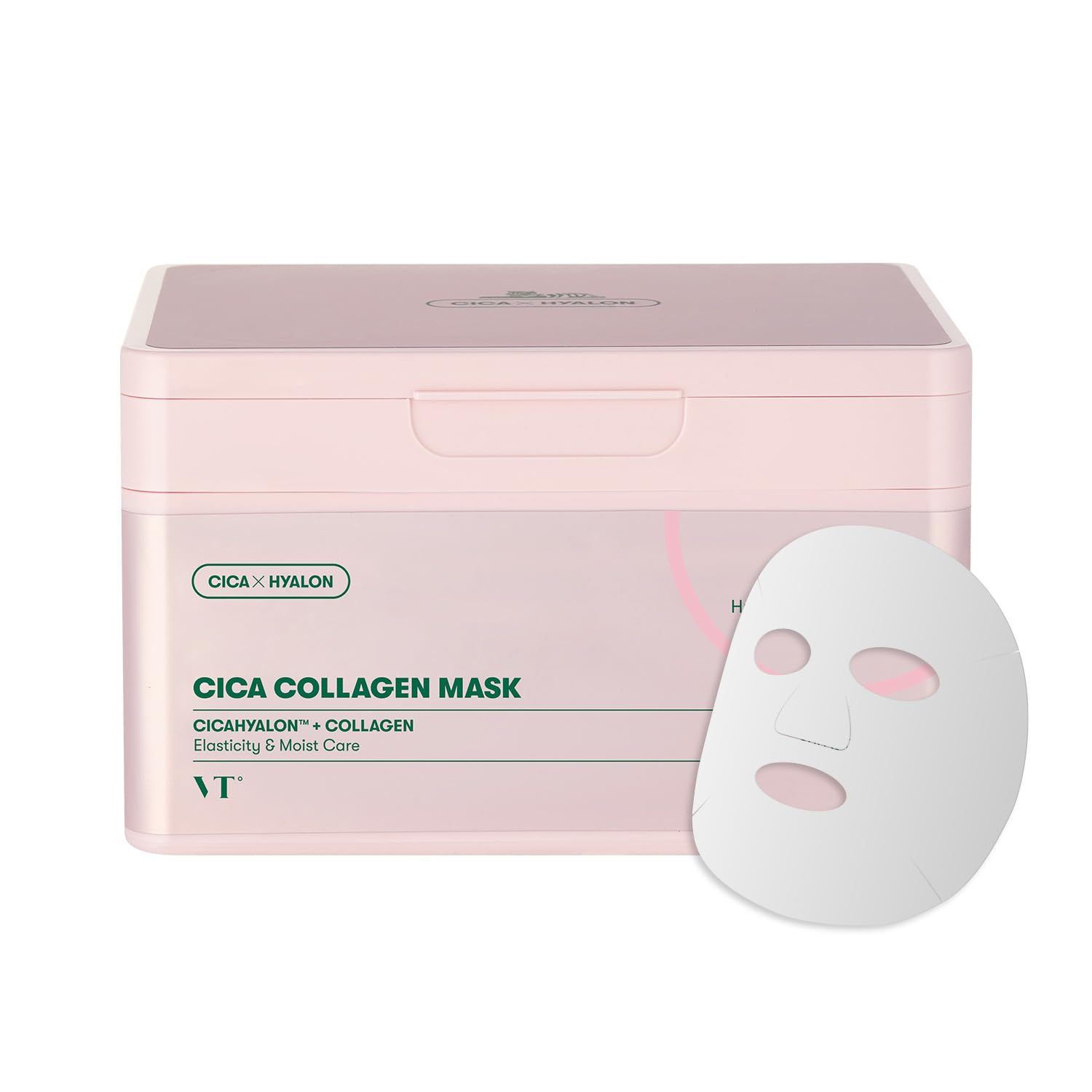 vt Cosmetics Cica Maschera al collagene ück 1 pz viso
