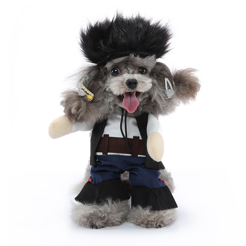 Dog Costume for Halloween, Carnival Pet Supplies Funny and Funny Pet Stand Up Costplay Pet Supplies Dog Stand Up
