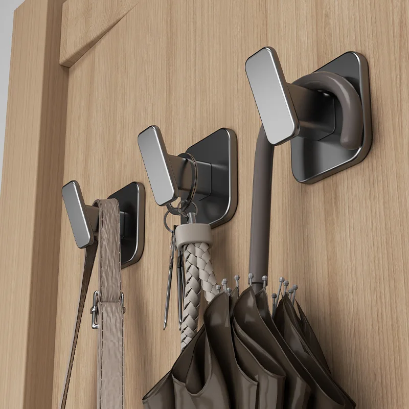 Kleiderhaken, Handtuchhaken für Badezimmer, Wandhaken, selbstklebender Wandhaken, kein Stanzen erforderlich, Hängehaken, Kleiderhaken für die Rückseite der Tür