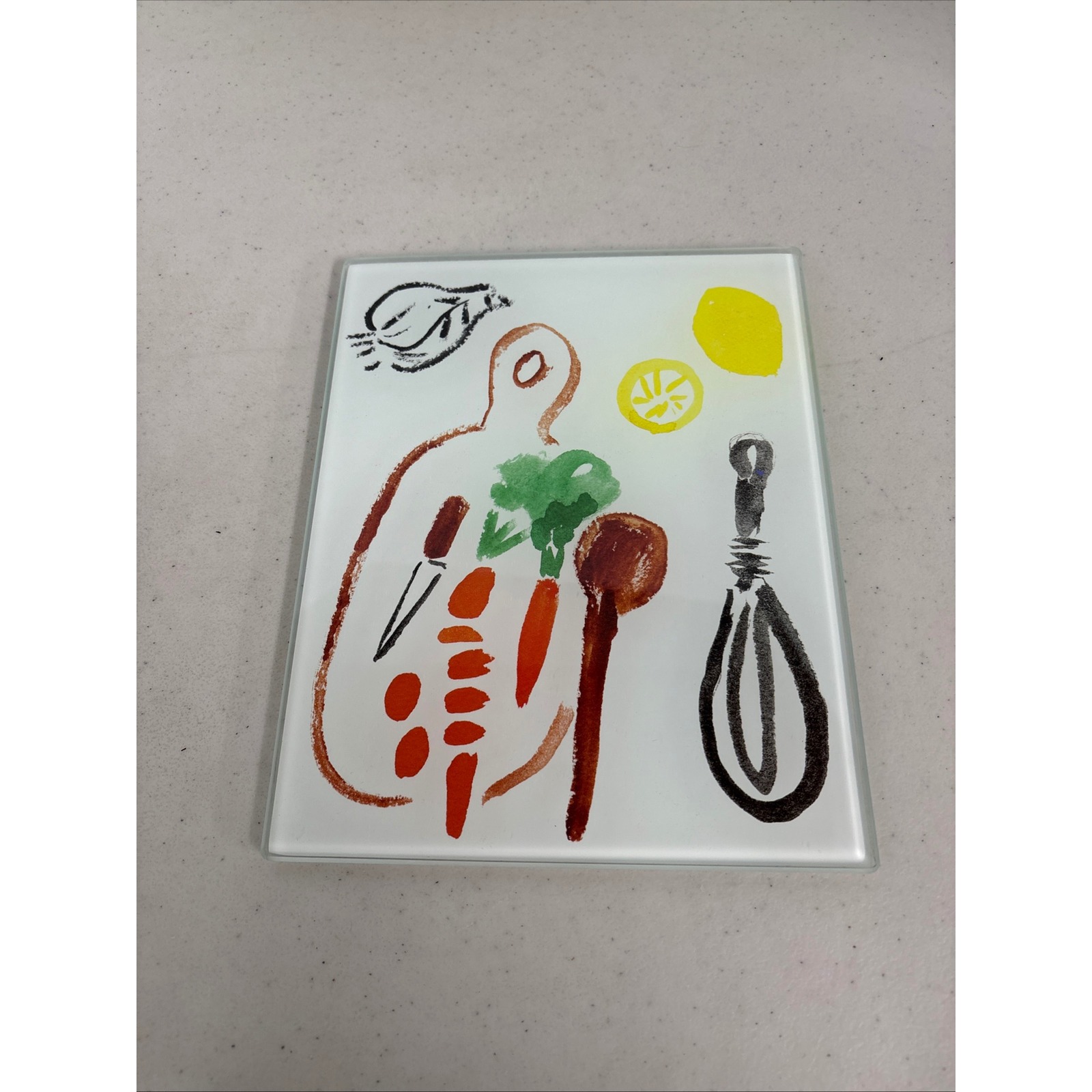 Kate Spade New York Kitchen | Kate Spade New York Lenox All In Good Taste Glass Cutting Board Kitchen Art 1 | Color: White | Size: Os