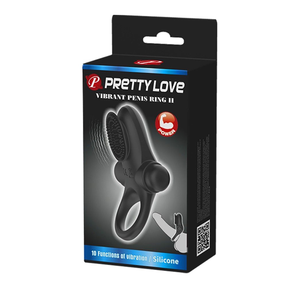Pretty Love - Anello fallico con vibrazione 1 St