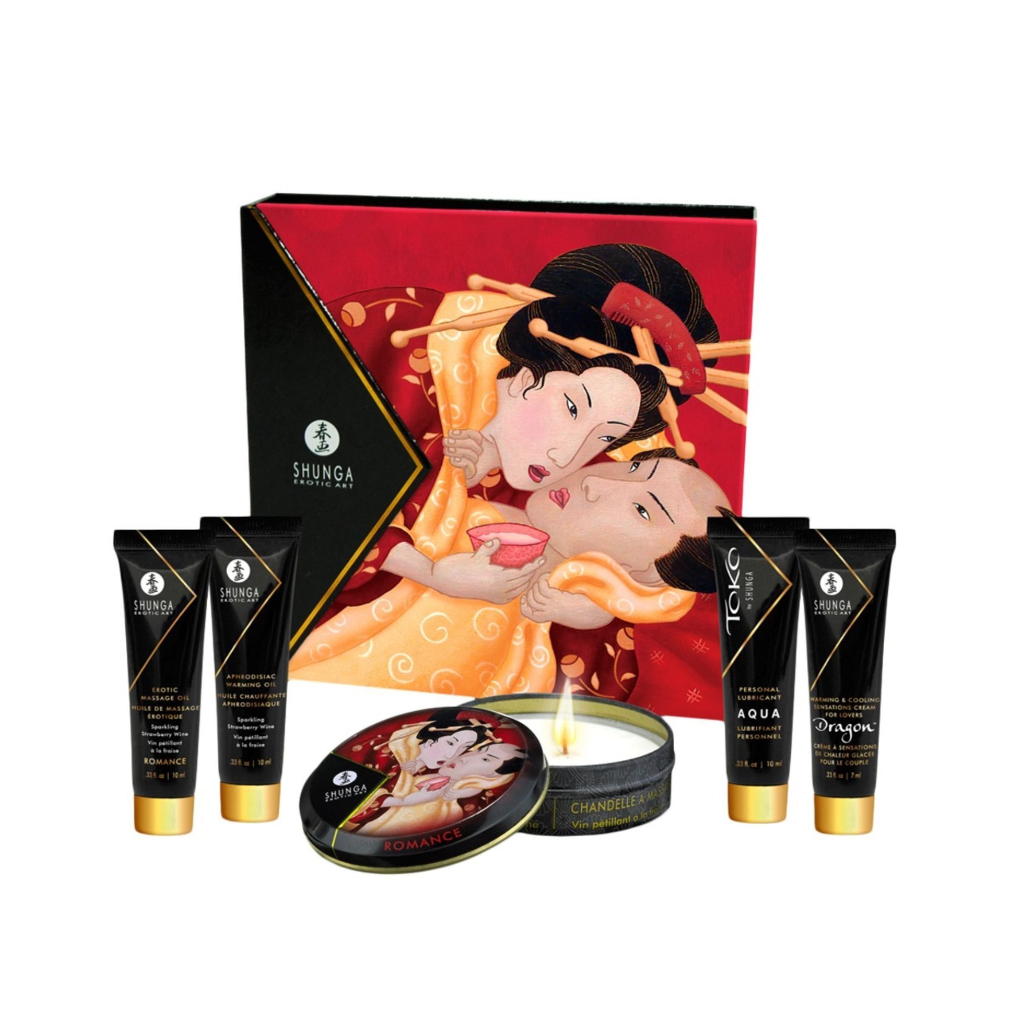 Kit Secret Geisha Fresa Champagne - 1 pz Vibratore