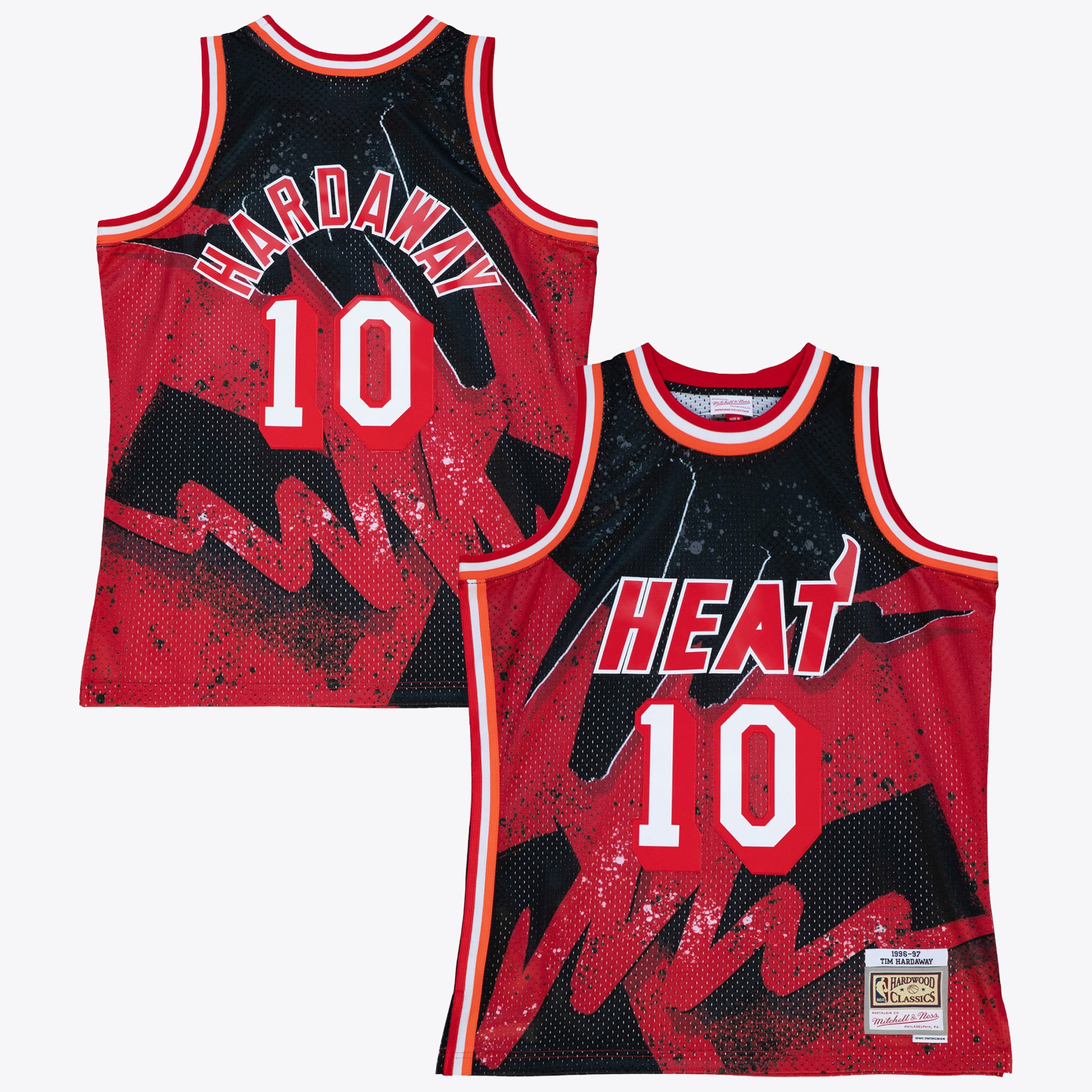 Maillot Swingman Mitchell & Ness Tim Hardaway 1996 Hyper Hoops des Miami Heat - Écarlate - Homme Taille: L