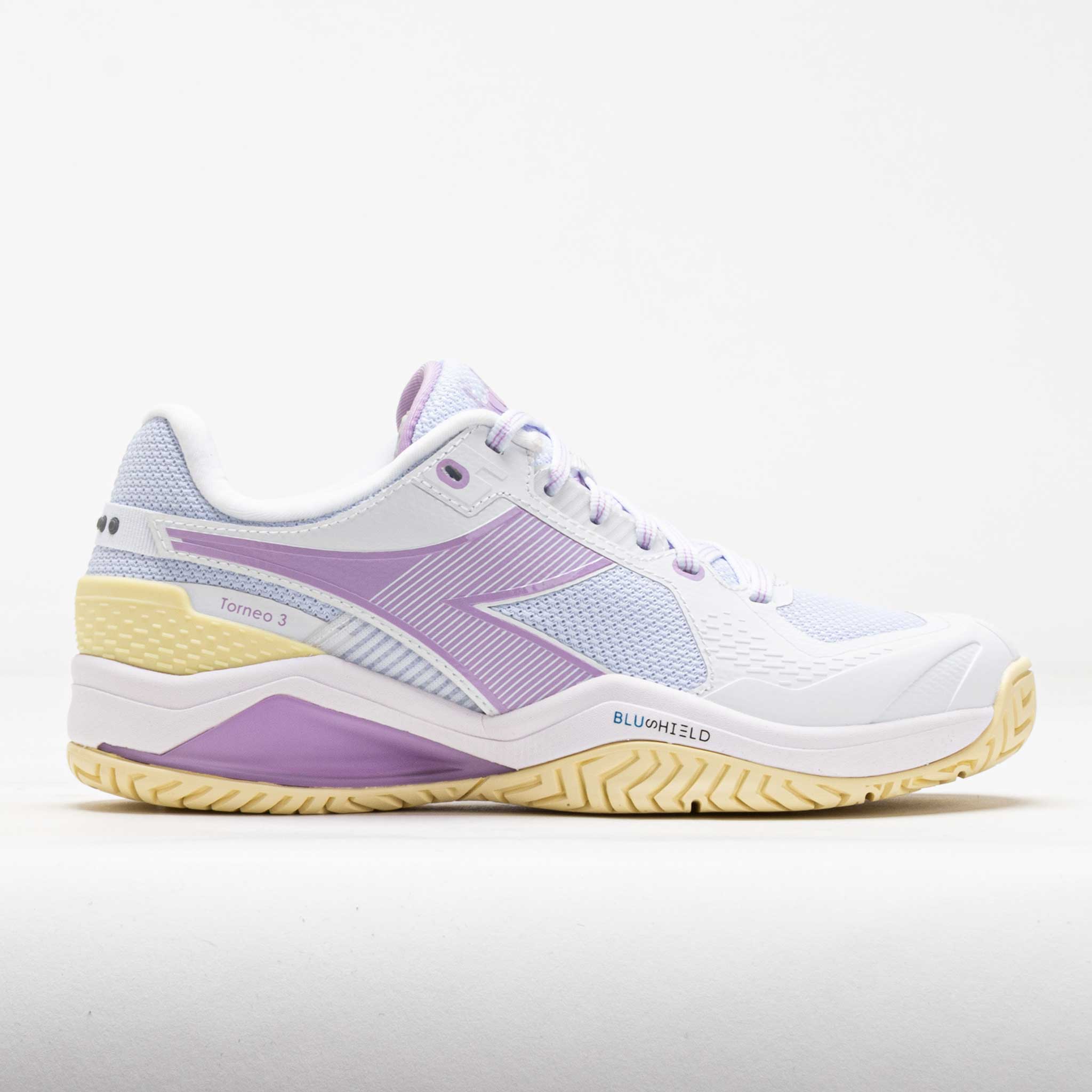 Diadora Blushield Torneo 3 AG Women's Tennis Shoes White/Orchid Bloom