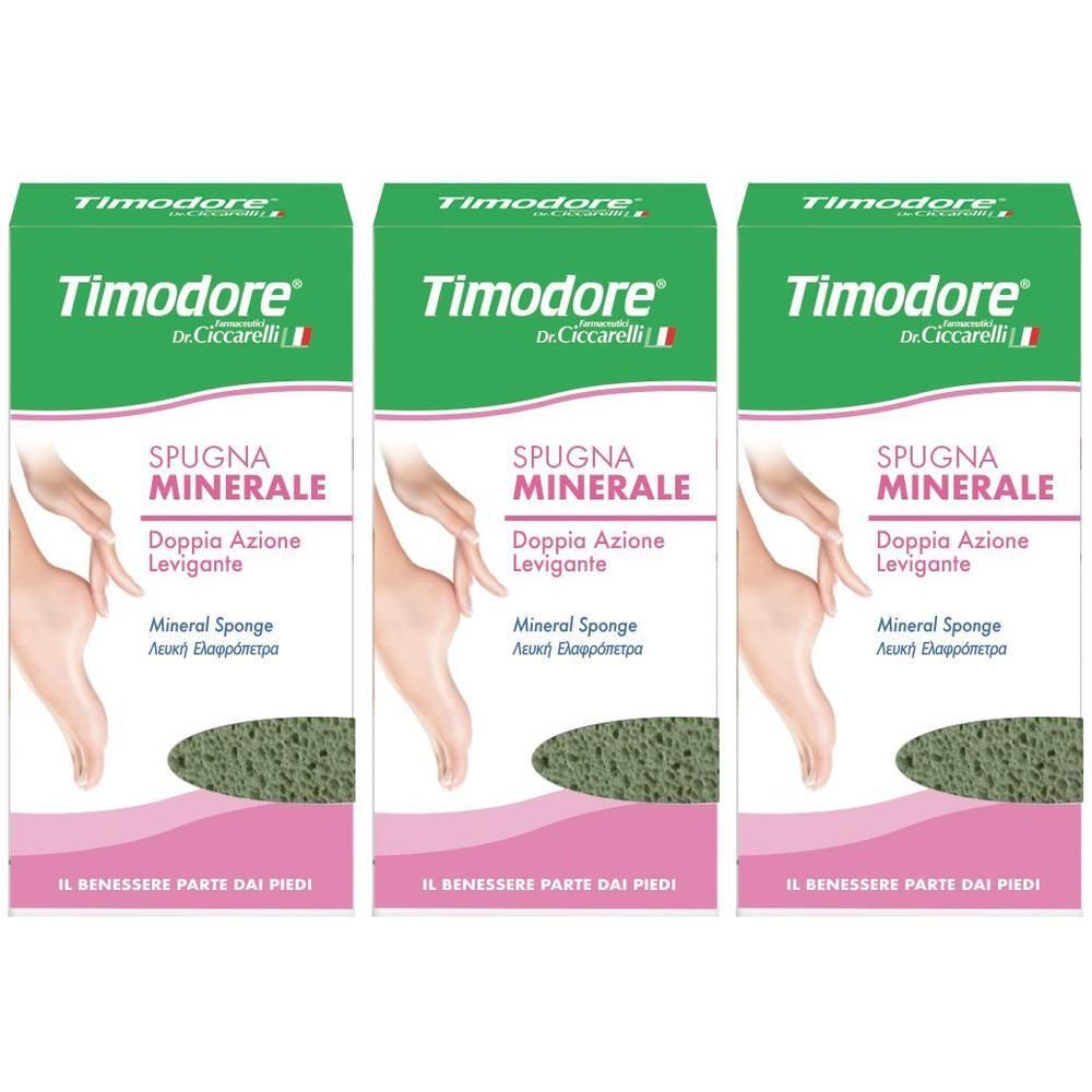 Timodore Spugna Minerale Doppia Azione 3x1 St