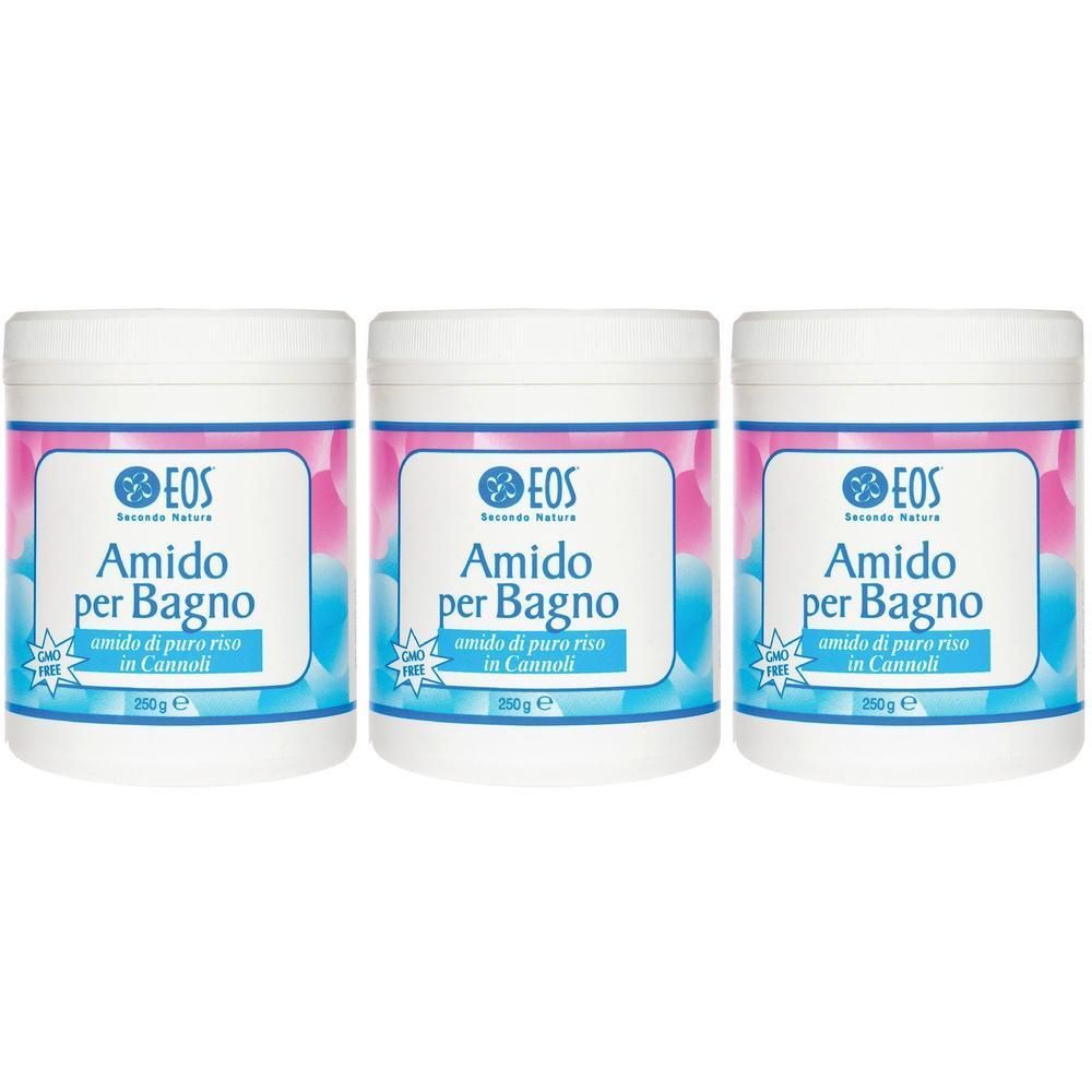 Eos Amido Bagno Cannoli 3x250 g Additivo per il bagno