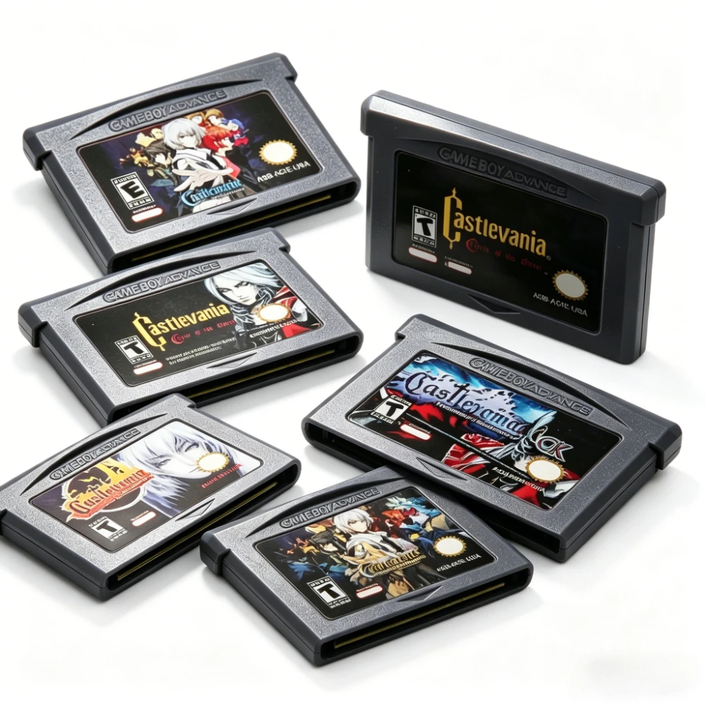 •Castlevania GBA Game Series Video Game Cartridge 32 Bit Game Console Memory Card Asia of Sorrow Dissonance for GBASP NDSL