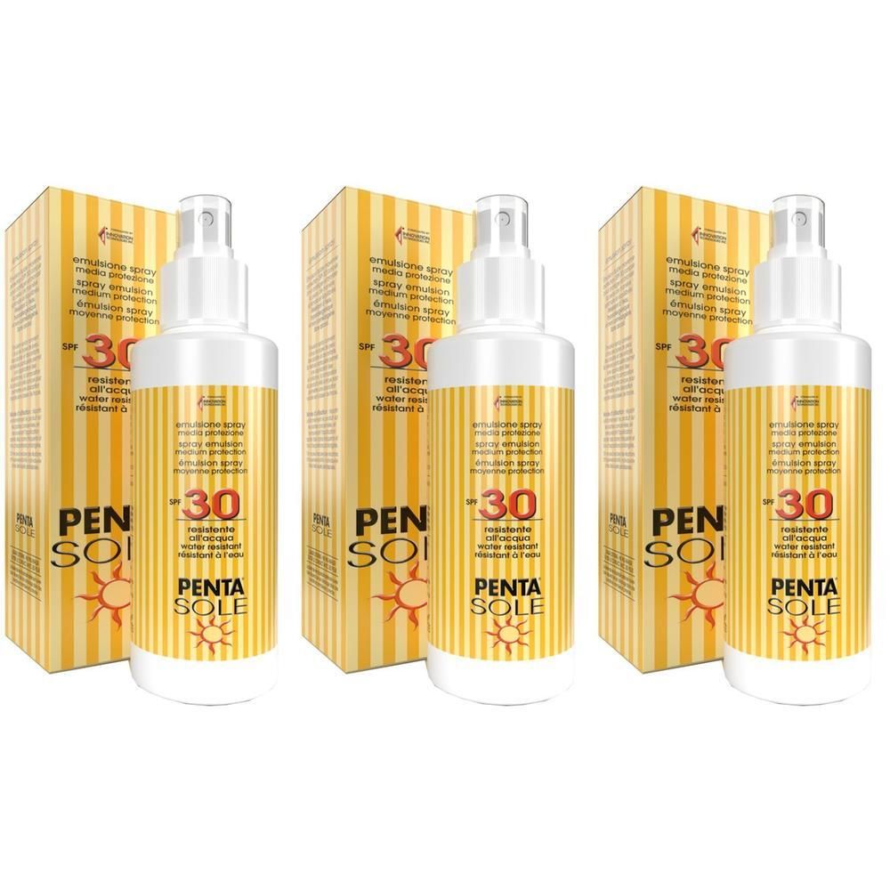 Penta Sole Spf30 Emulsione Spray Media Protezione 100 Ml 3x100 ml
