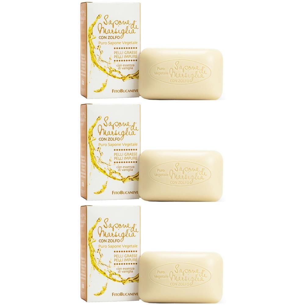 Sapone Marsiglia Zolfo 100 G 3x100 g