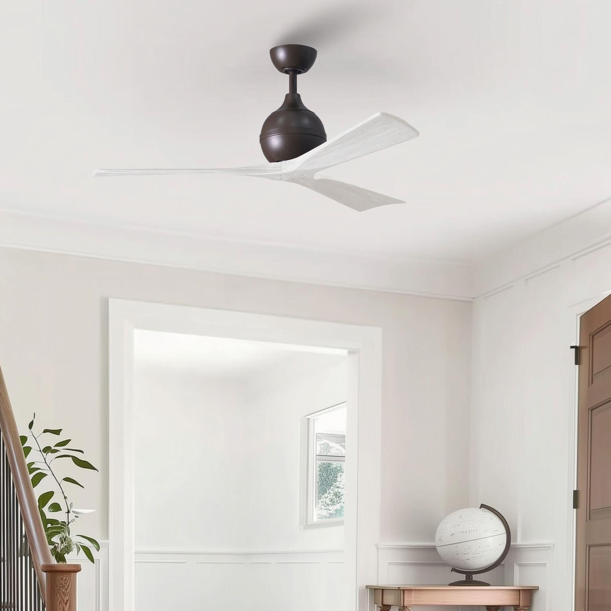 Matthews Fan Company Irene 52 Inch 3 Blade Ceiling Fan - IR3-TB-MWH-52