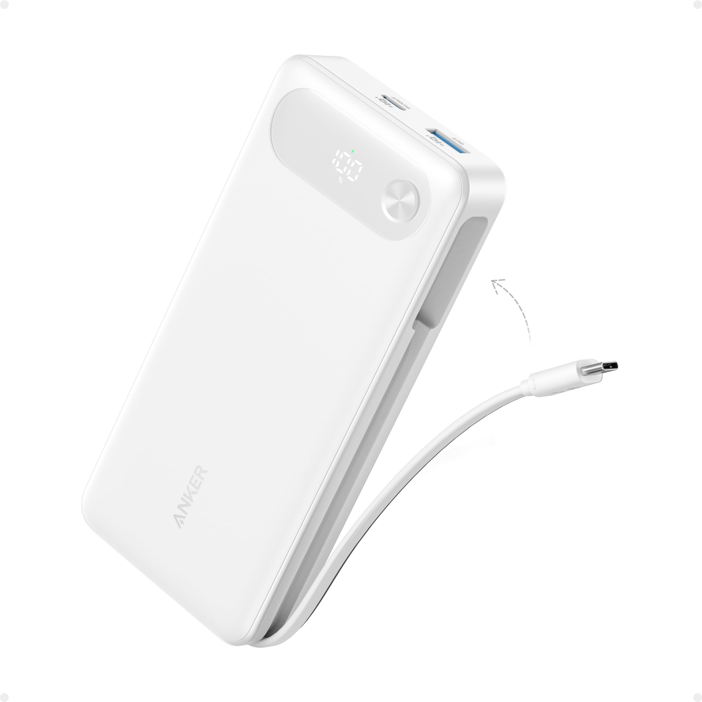 Anker Powerbank (20K, 87W, Integriertes USB-C Kabel) Image
