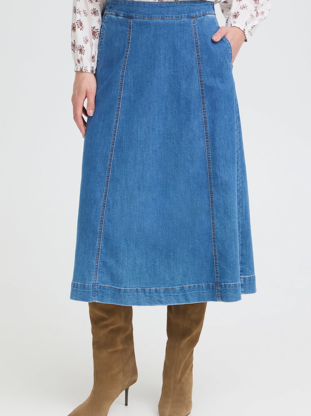 fransa Denimrock FRCHICAGO Damen blau, L