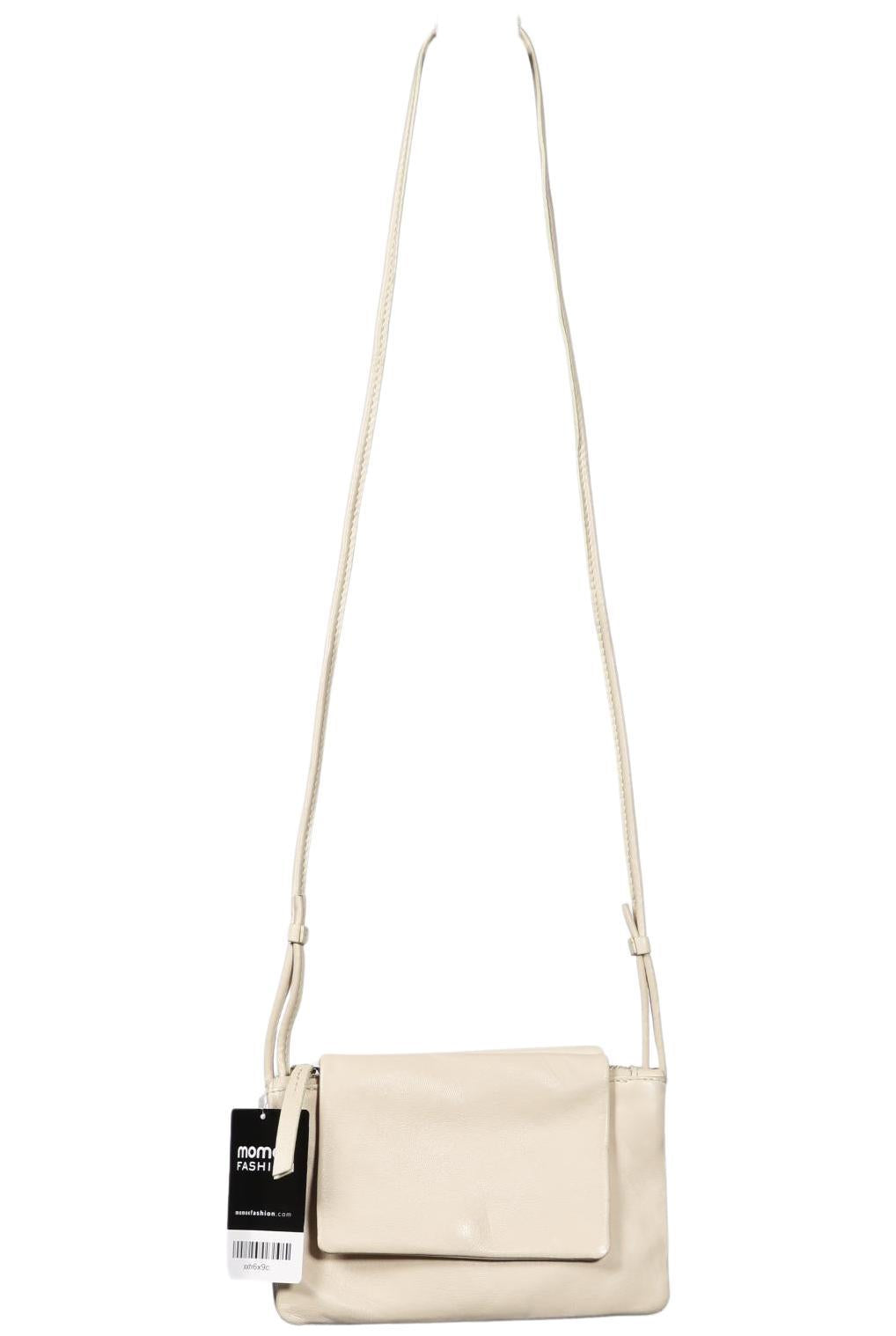 Zara Damen Handtasche klein, Gr. , Beige, Kunstleder